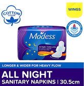 Modess All Night/Extra Long Sanitary Napkins with Wings – 4 Pads